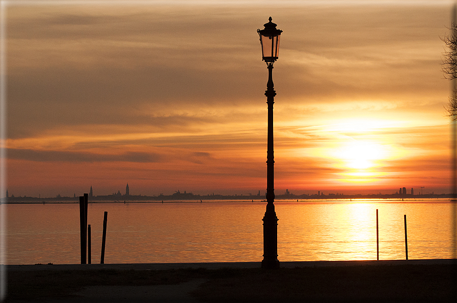 foto Tramonto sulla Laguna Veneziana